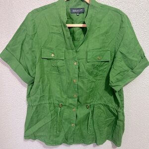 Jones New York Linen Blend top size 1x